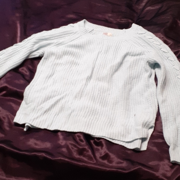 Light Blue Knit Sweater - Picture 1 of 1